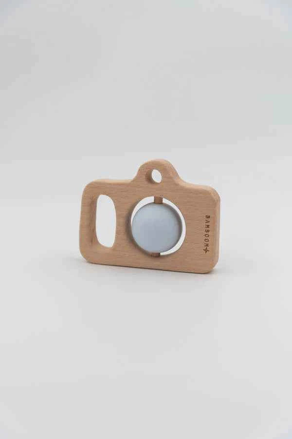 Bamboom | Light Blue Wood and Silicone Camera