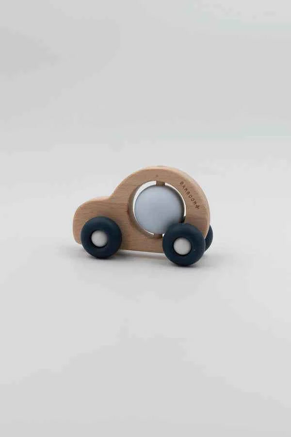 Bamboom | Hout & Siliconen Auto Blauw & Lichtblauw