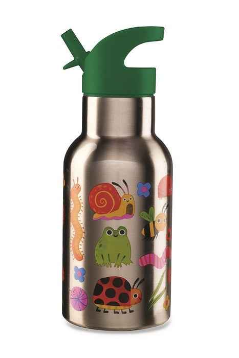 Crocodile Creek | 400ml Stainless Steel Drink Bottle - Garden Friends