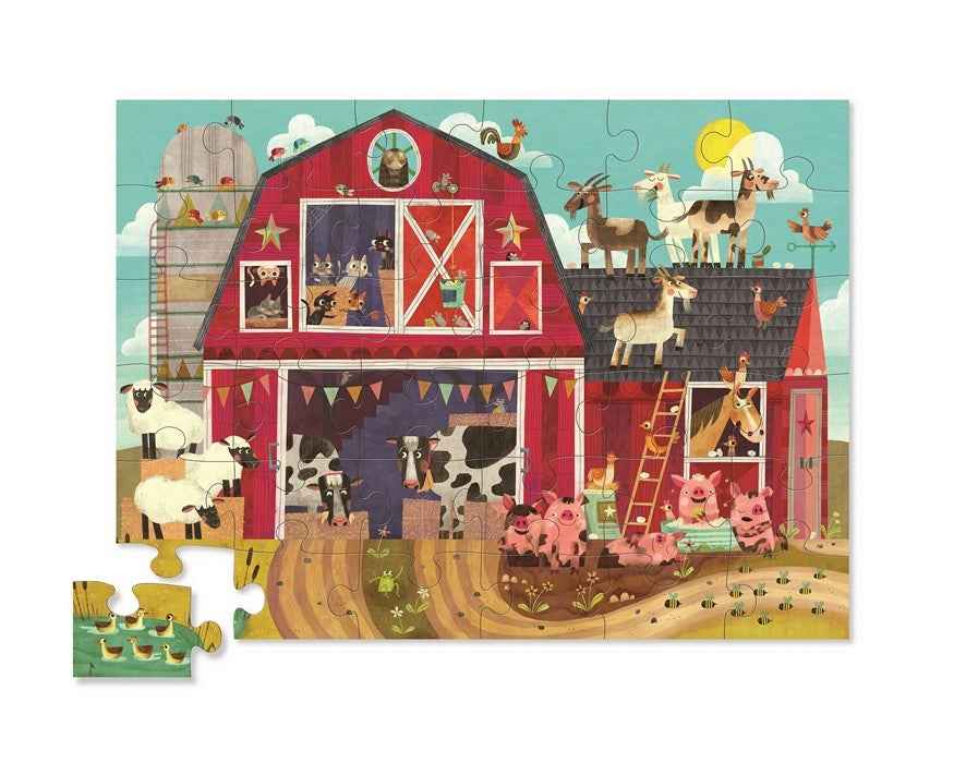Crocodile Creek Floor Puzzle Farm Friends 36 Pieces