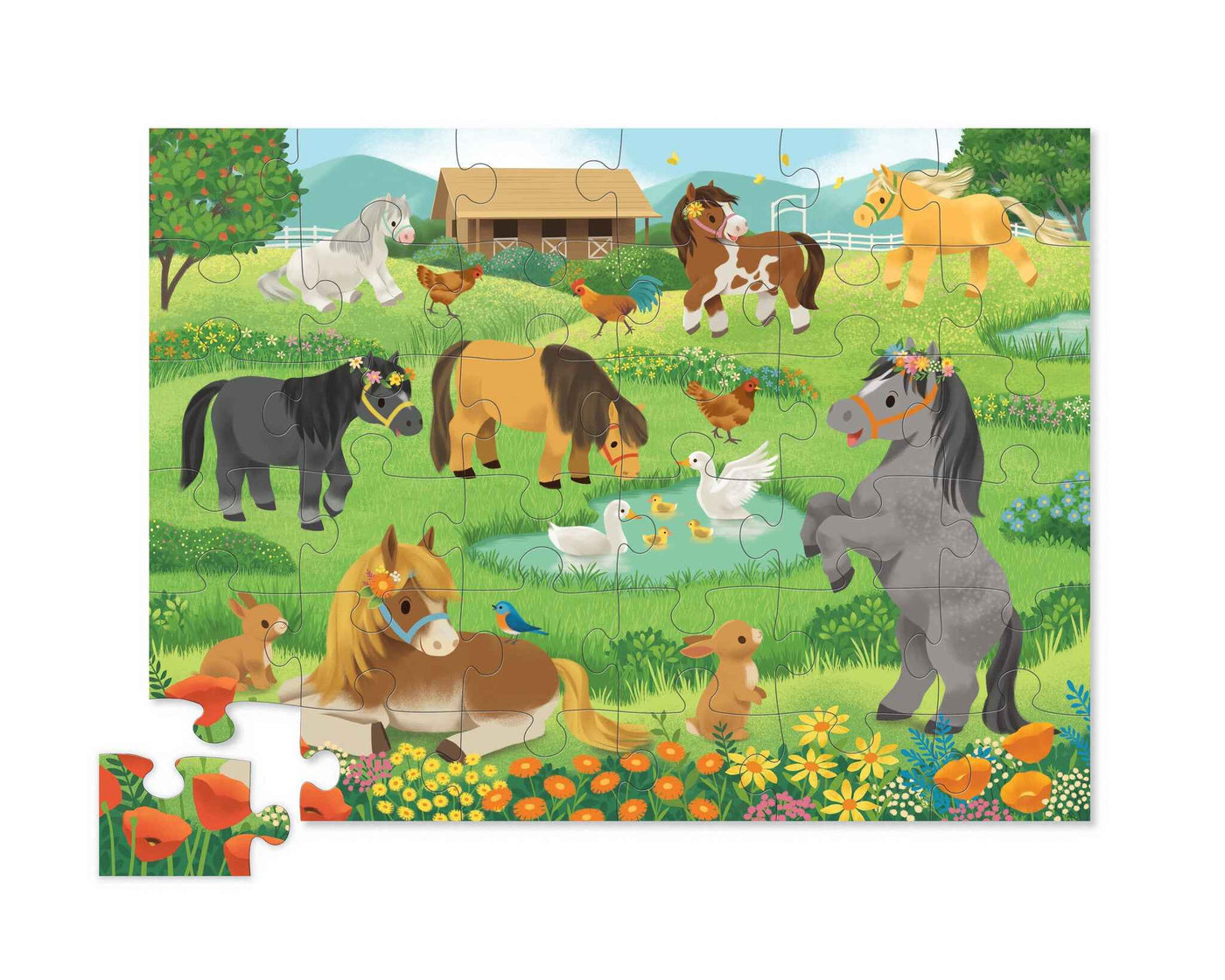 Crocodile Creek | 36-Piece Floor Puzzle - Cute Ponies