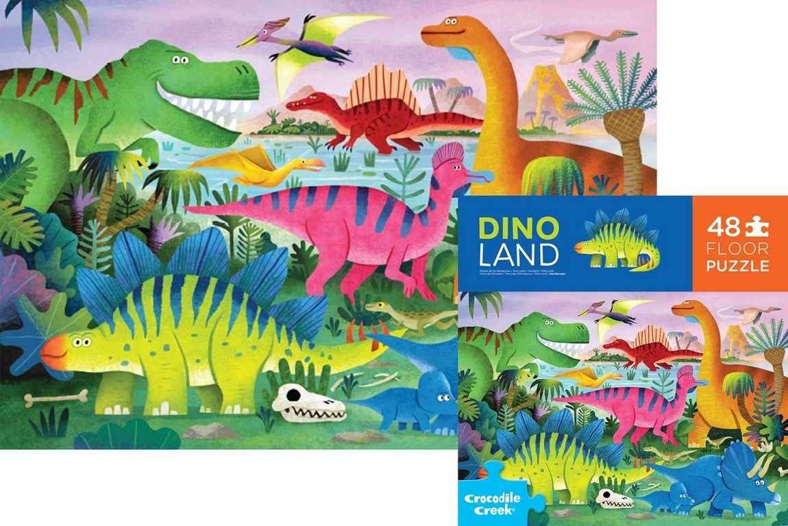 Crocodile Creek | Maxi Floor Dinoland 48-Piece Puzzle