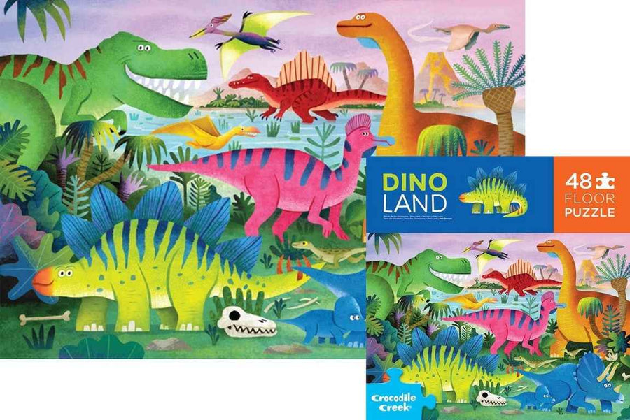 Crocodile Creek | Maxi Floor Dinoland 48-Piece Puzzle