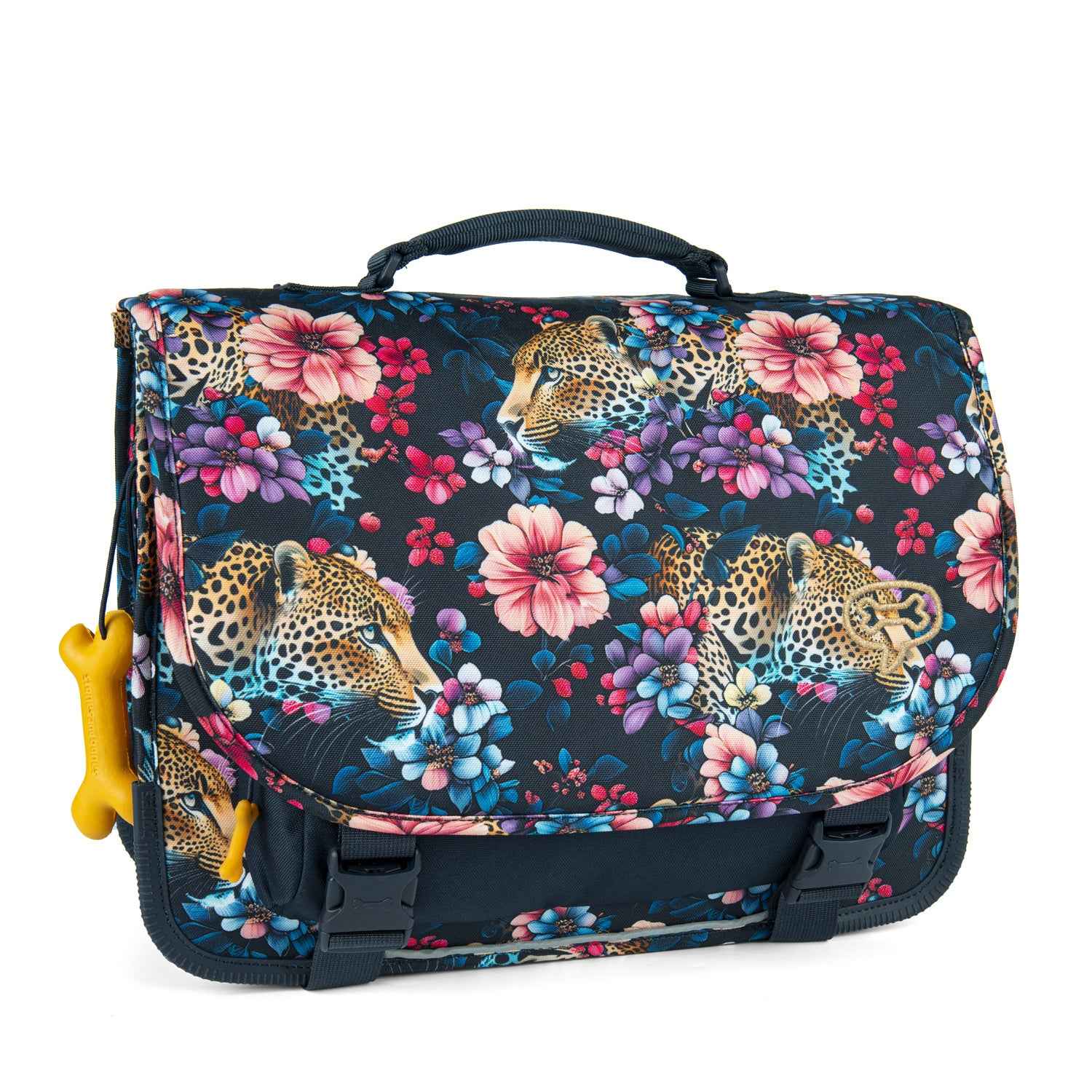 Stones and Bones | Boekentas Cedar - Floral Ambush Navy