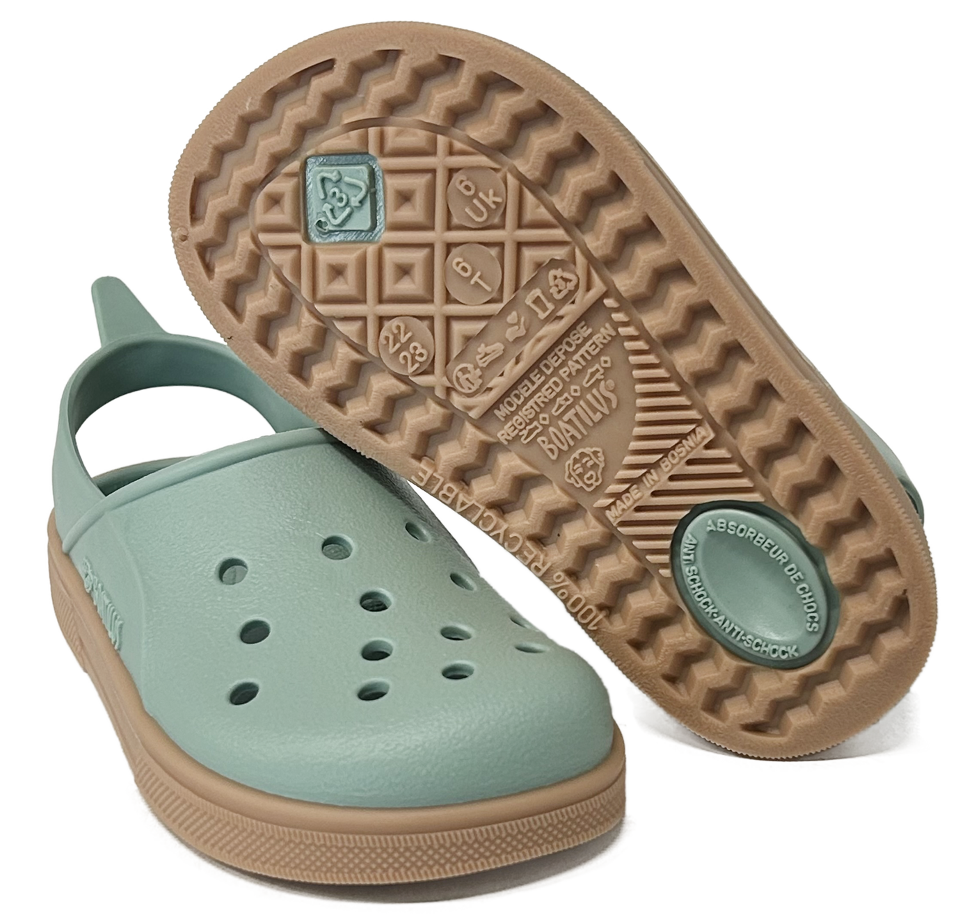 Boatilus | Sandalen cloggy pastel green/beige