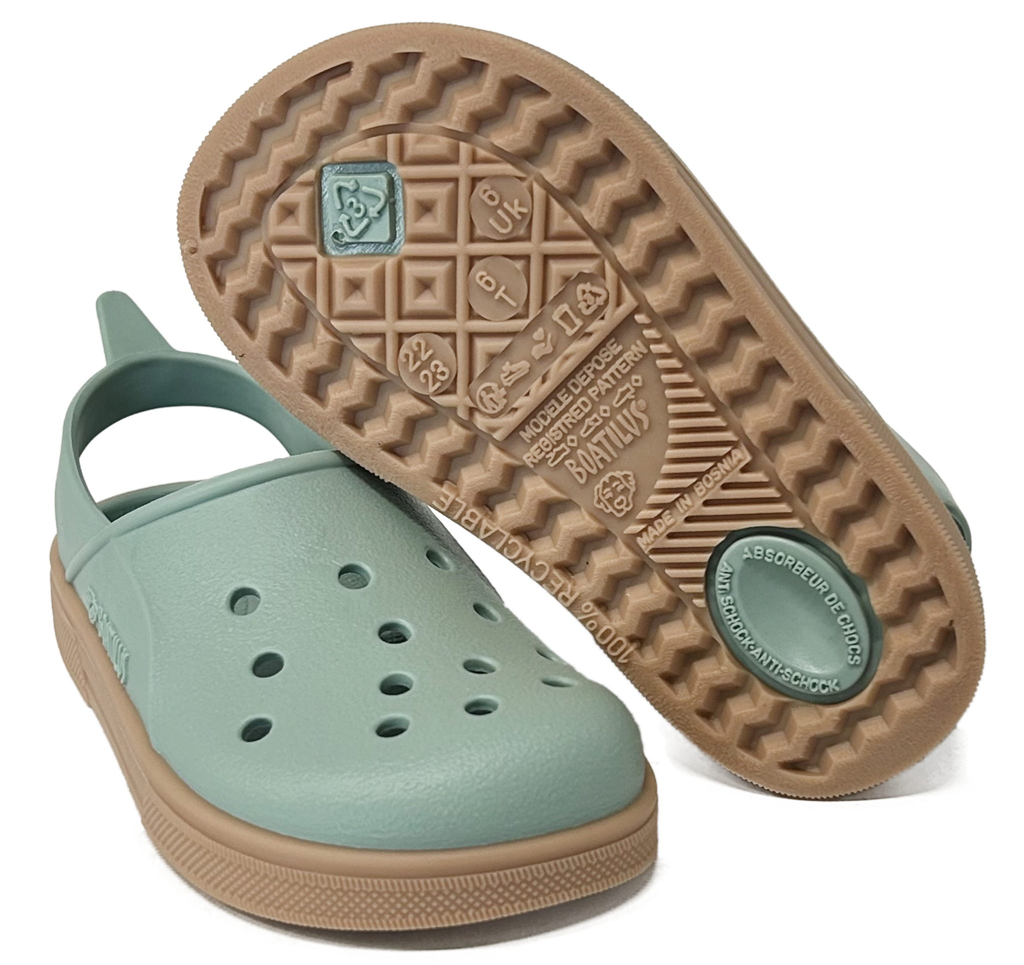 Boatilus | Sandalen cloggy pastel green/beige