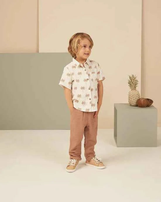 Rylee and Cru | Short-Sleeved Collared Paradise Shirt