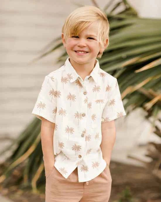 Rylee and Cru | Short-Sleeved Collared Shirt Paradise