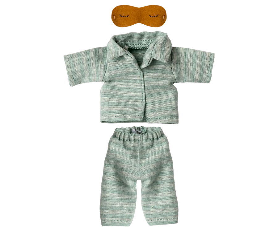 Maileg | Pyjama Papa Muis Mint/Zand