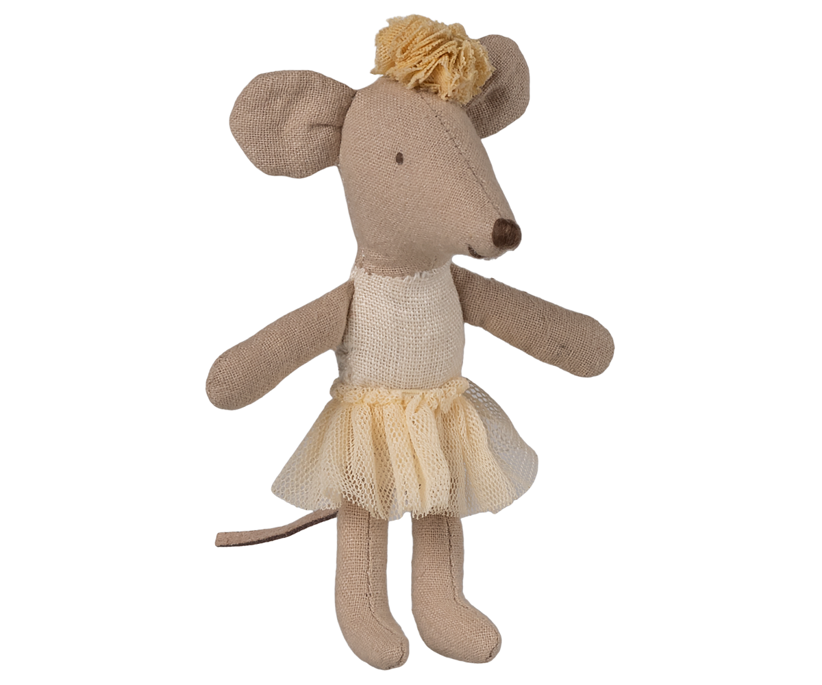Maileg | Ballerina Mouse Little Sister Off White