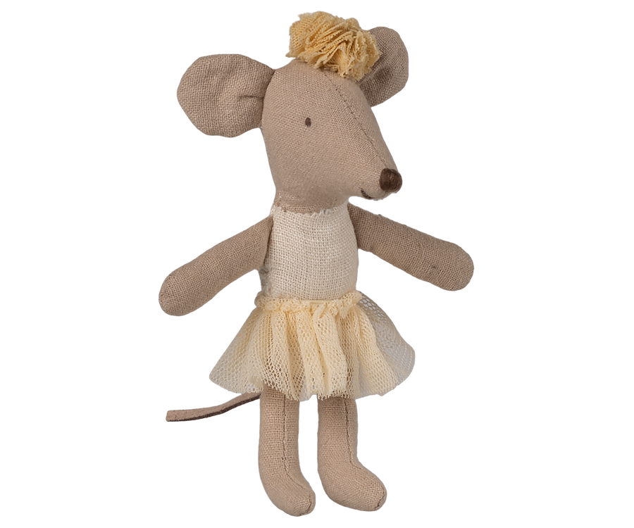 Maileg | Ballerina Mouse little Sister Off White