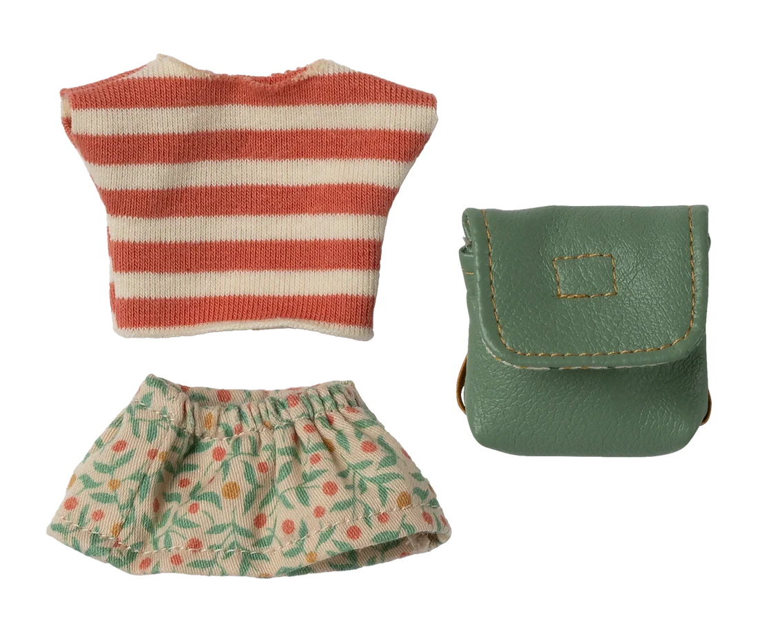 Maileg |Clothes And Bag Big Sister Moue Green