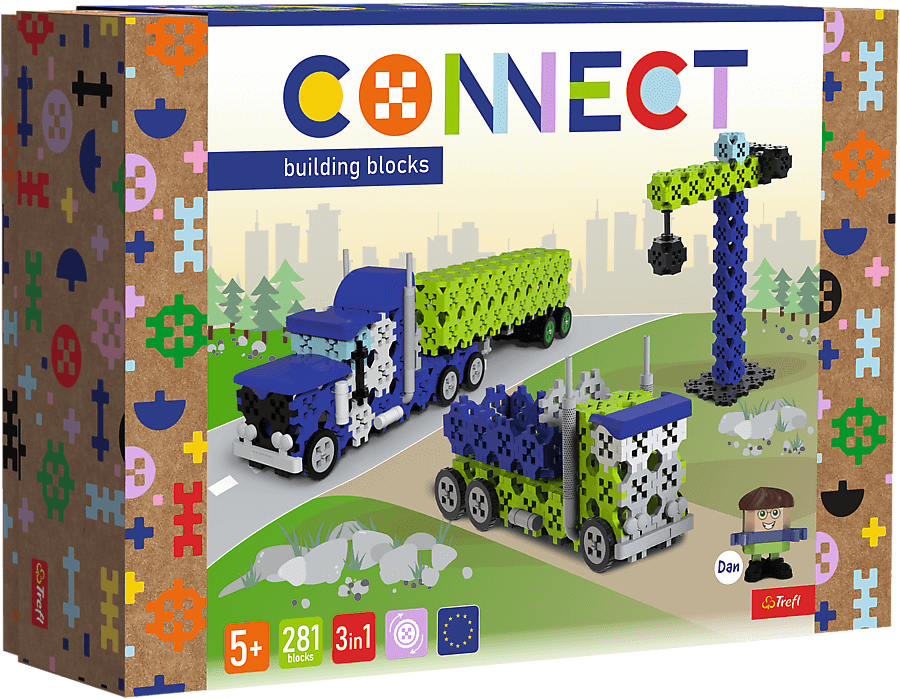 Connect | Bouwstenen L Vrachtwagen / Bouwplaats 281 Stuks