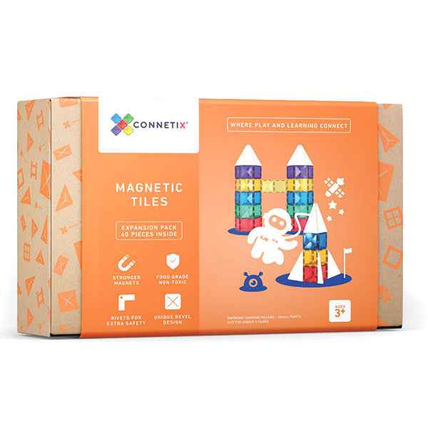 Connetix Tiles | 42 Piece Square Pack Magnetic Blocks