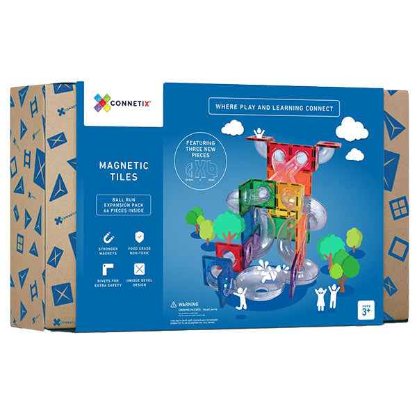 Connetix Tiles 66 Piece Ball Run Expansion Pack magnetic blocks