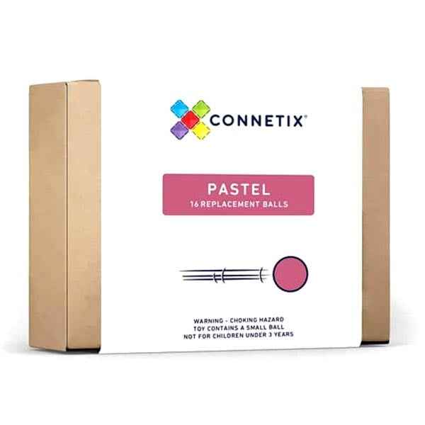 Connetix Tiles Ball Run Pastel Balls, 16 pieces