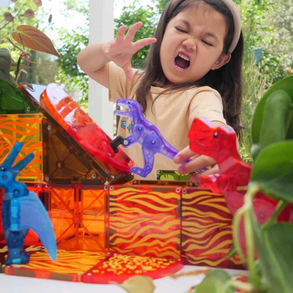 Magna-Tiles | Dino World 40-piece Set