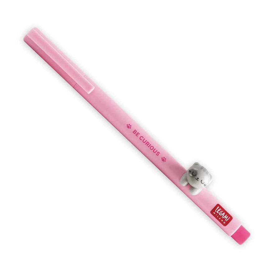Legami | Gelpen Met  "Be Curious" Kitty Animal Decoration - Lovely Friends
