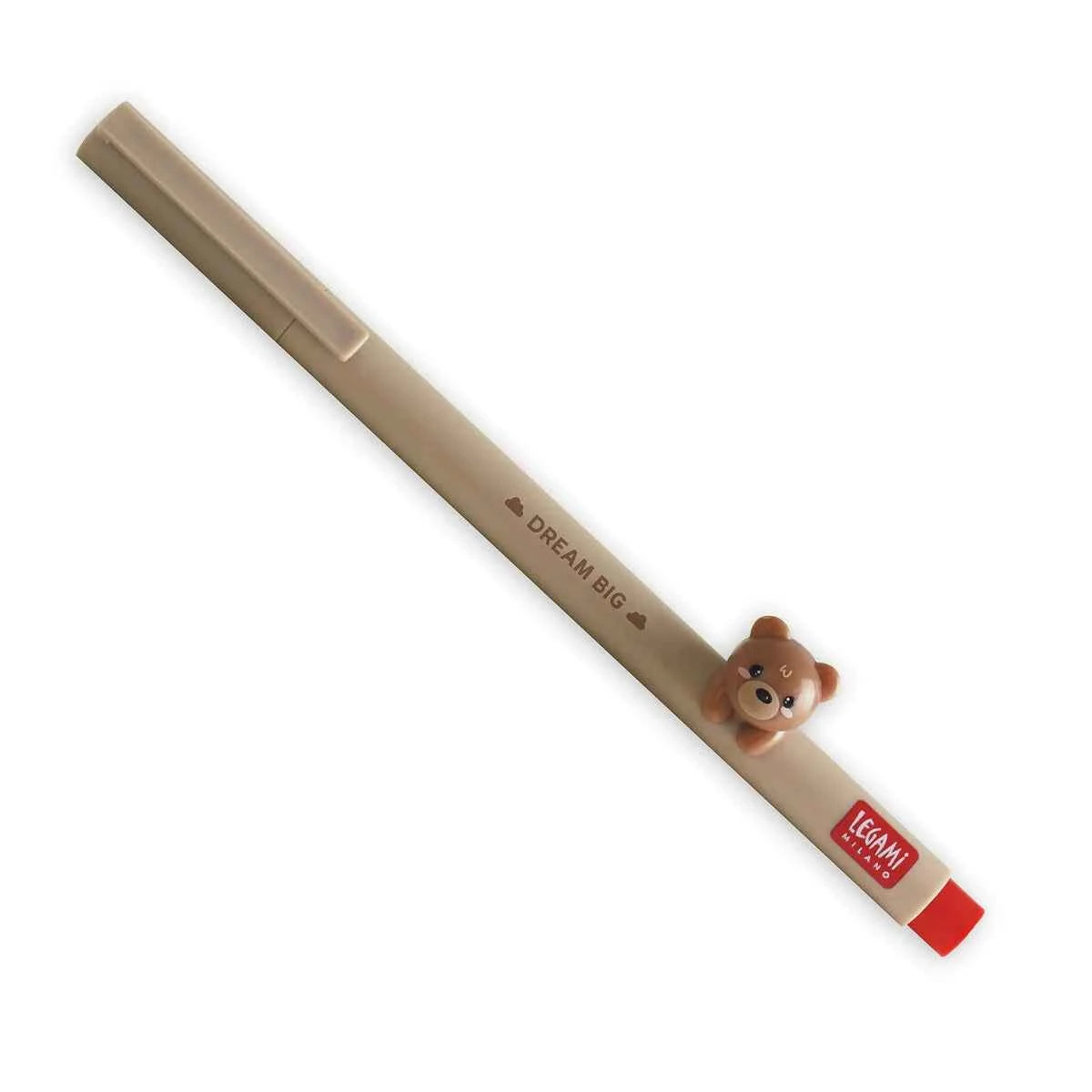 Legami | Gel Pen with "Dream Big" Teddy Bear Animal Decoration - Lovely Friends