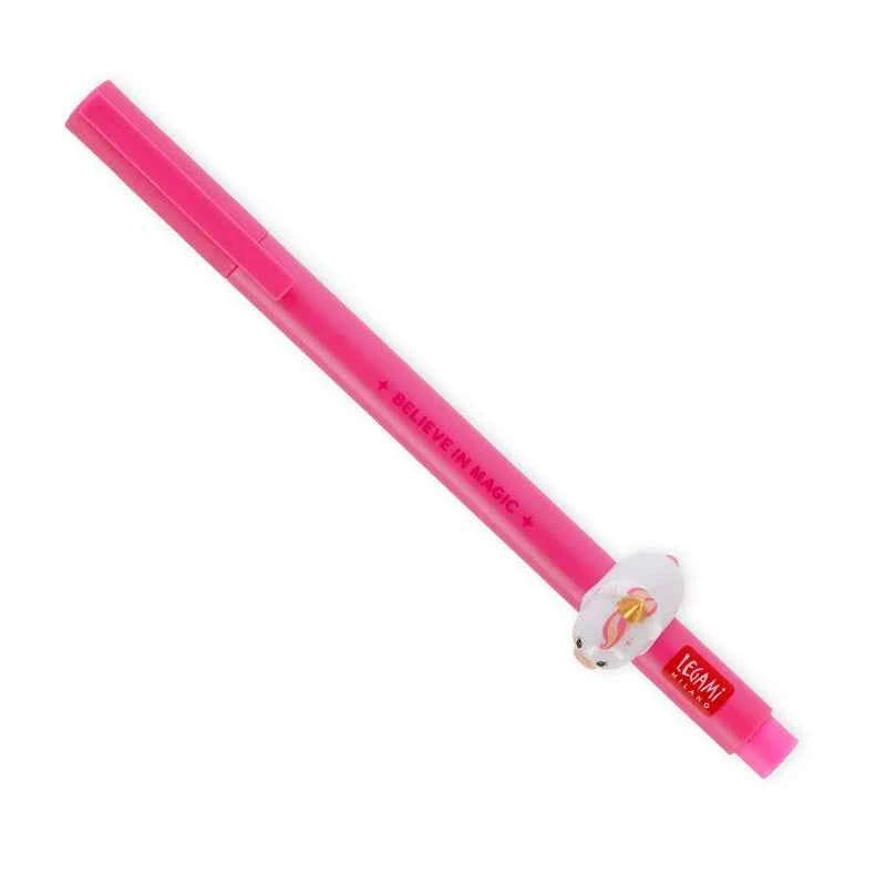 Legami | Gel Pen with "Believe in Magic" Unicorn Animal Decoration - Lovely Friends