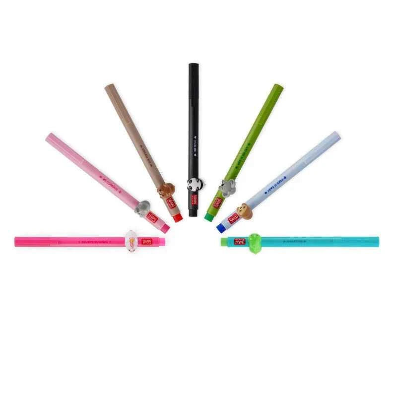Legami | Gel Pen with "Believe in Magic" Unicorn Animal Decoration - Lovely Friends