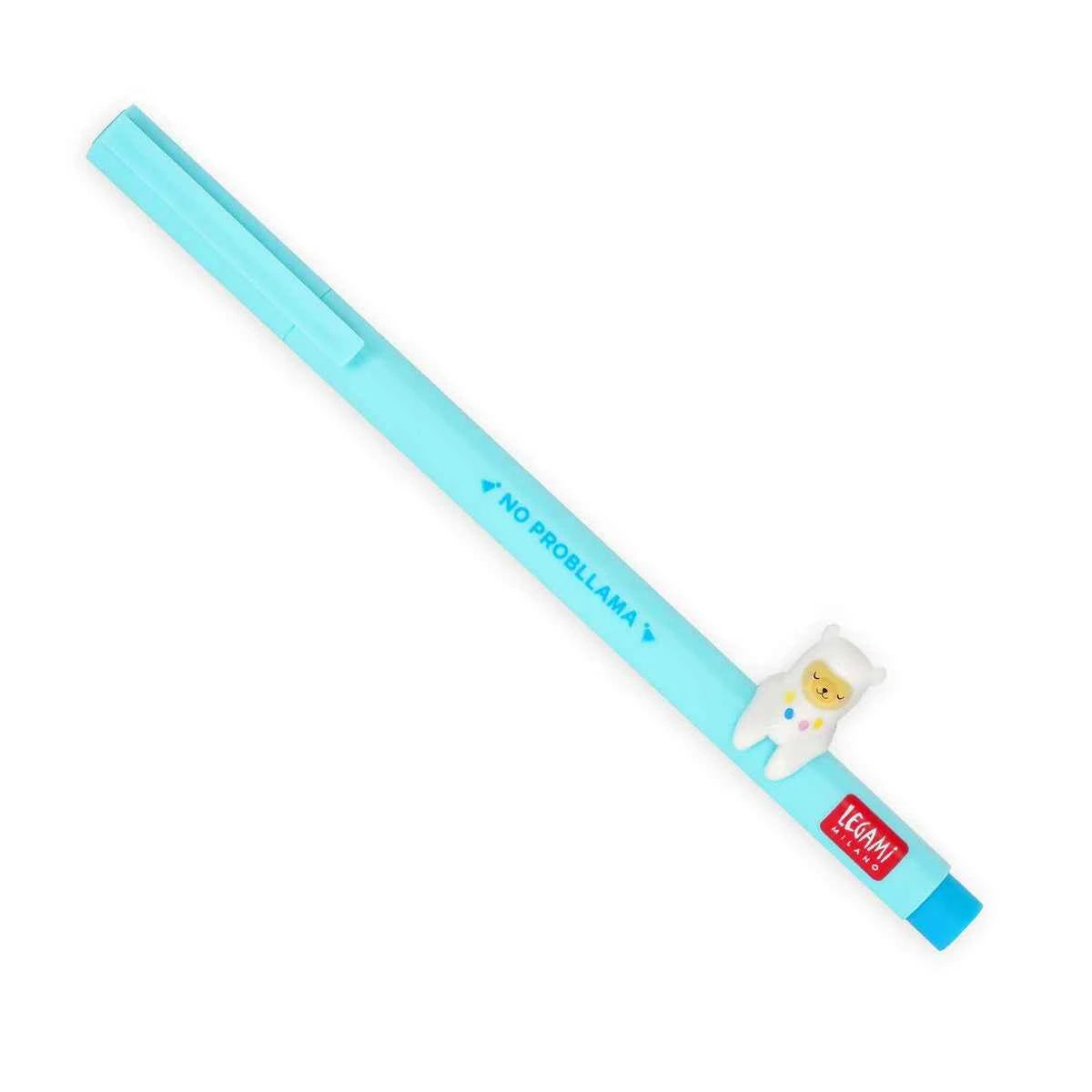 Legami | Gel Pen with "No Probllama" Llama Animal Decoration - Lovely Friends