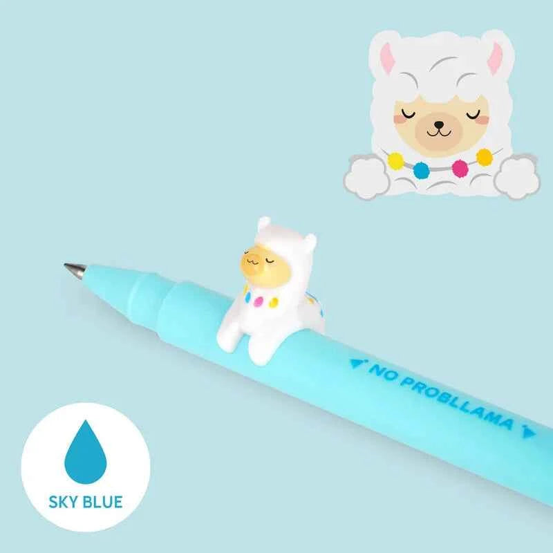 Legami | Gel Pen with "No Probllama" Llama Animal Decoration - Lovely Friends