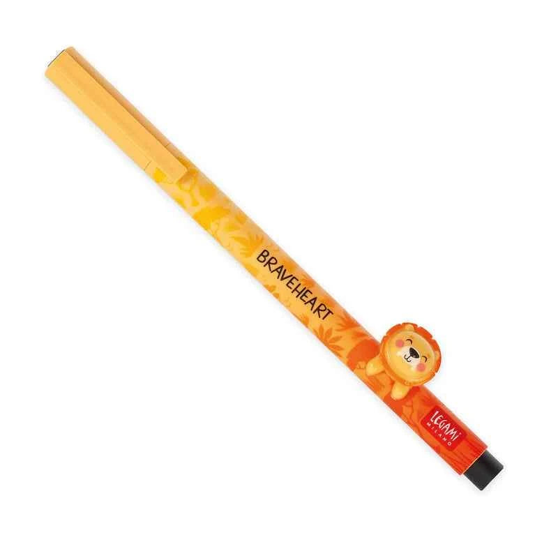 Legami | Gel Pen with "The King" Lion Animal Decoration - Lovely Friends