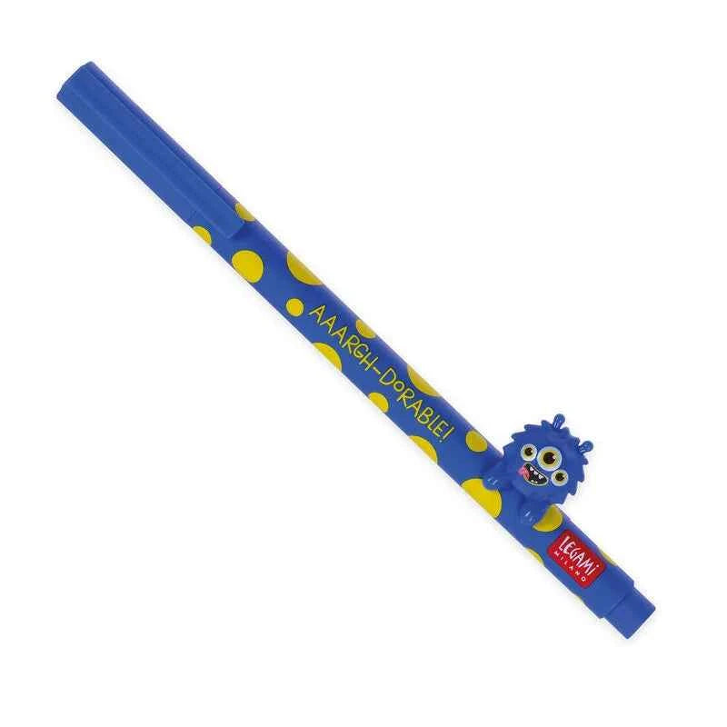 Legami | Gel Pen with "Aaargh-dorable!" Monster Animal Decoration - Lovely Friends