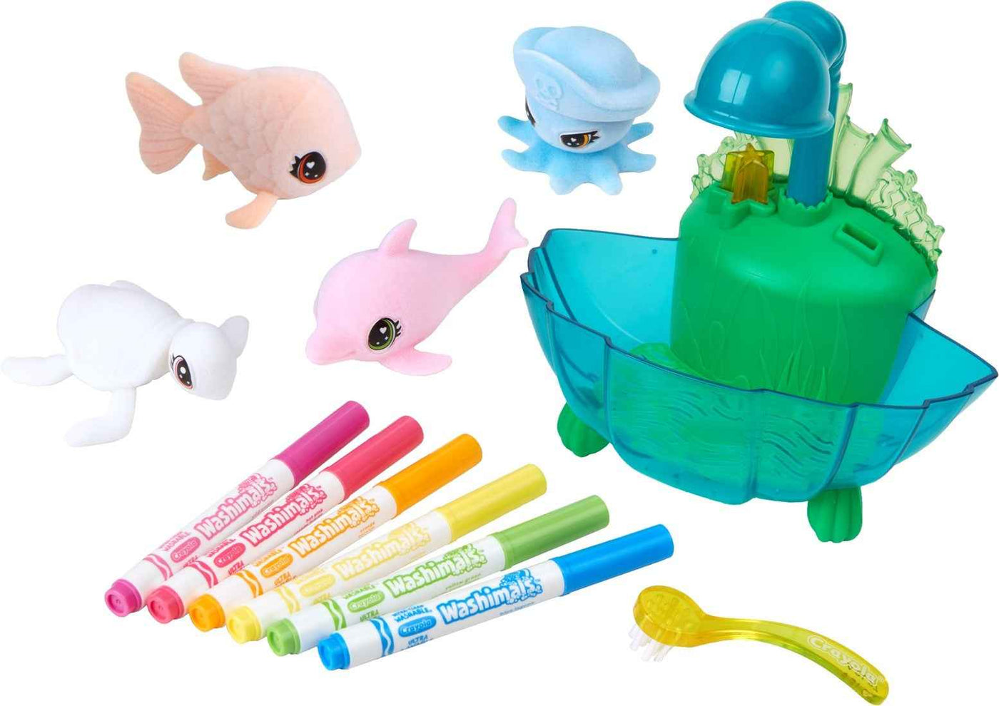 Crayola | Washimals Ocean Glow Lagoon Tub Playset