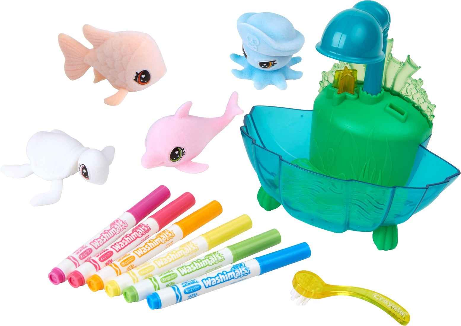 Crayola | Washimals Ocean Glow Lagoon Tub Playset