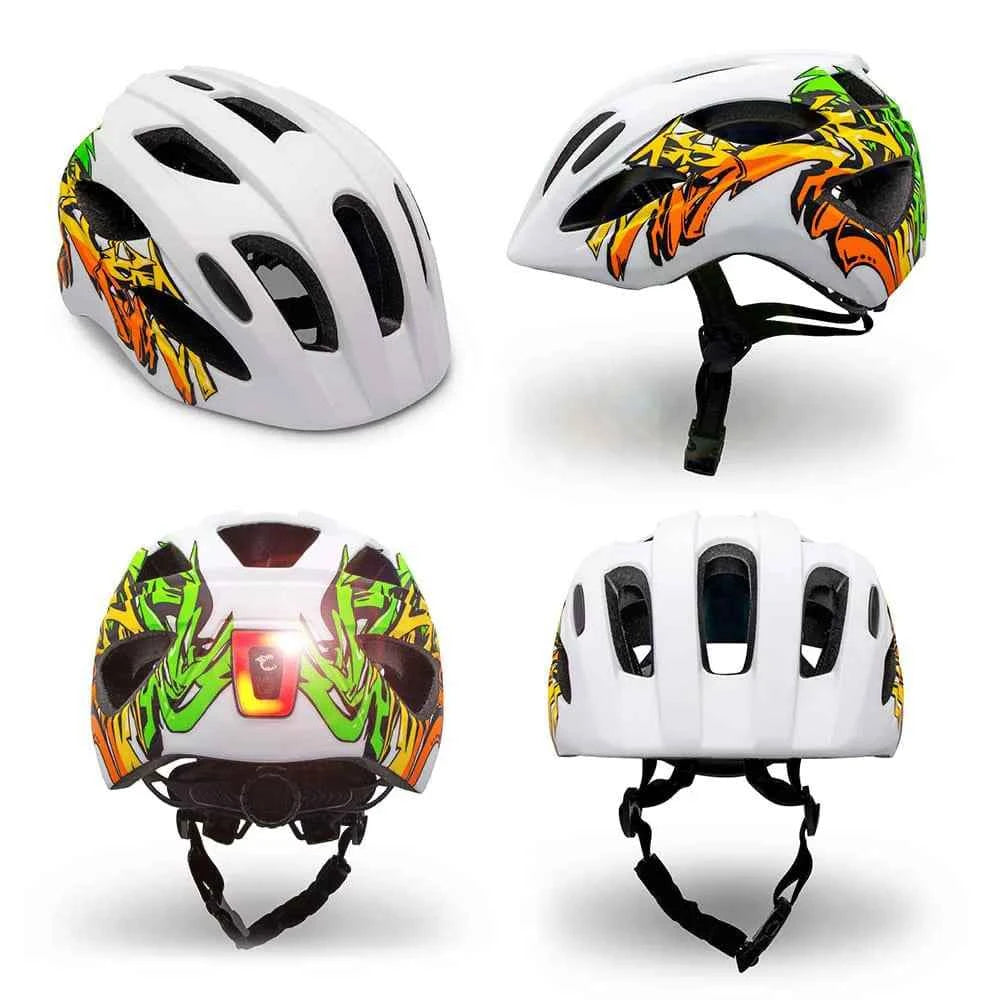 Crazy Safety | Graffiti Bicycle Helmet White/Yellow