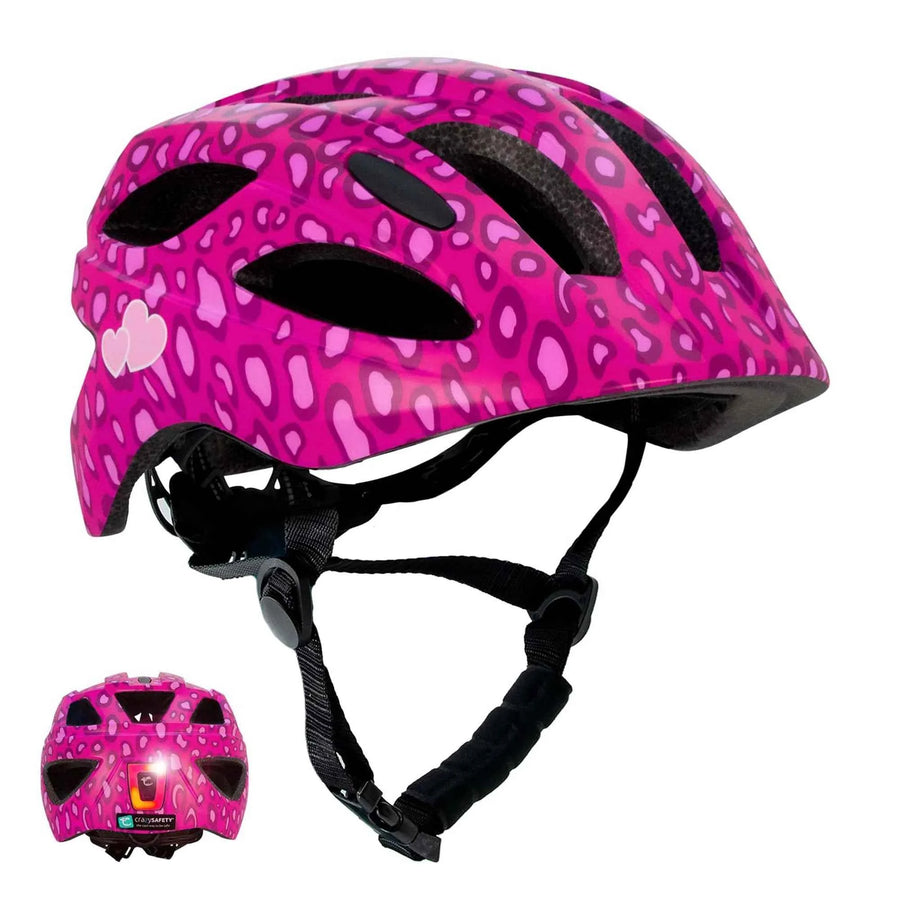 Crazy Safety | Spots Fietshelm Roze