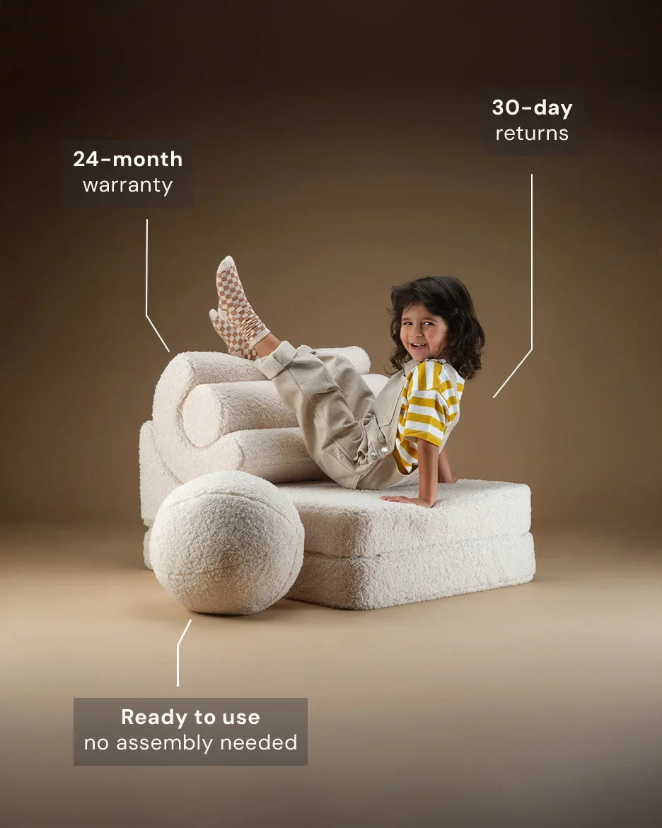 Wigiwama | Kinderzetel/Slaapzetel Flipster Cream White
