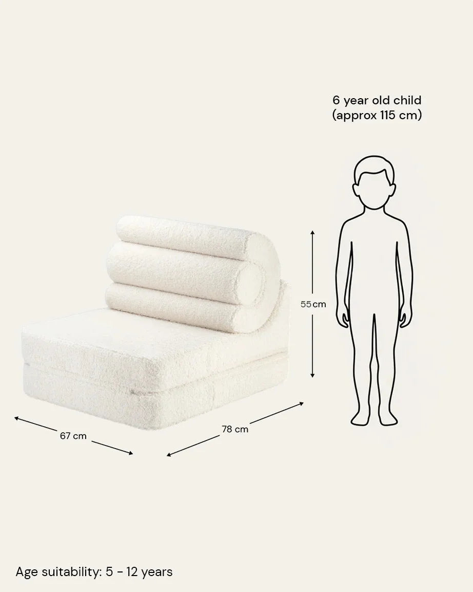 Wigiwama | Kinderzetel/Slaapzetel Flipster Cream White