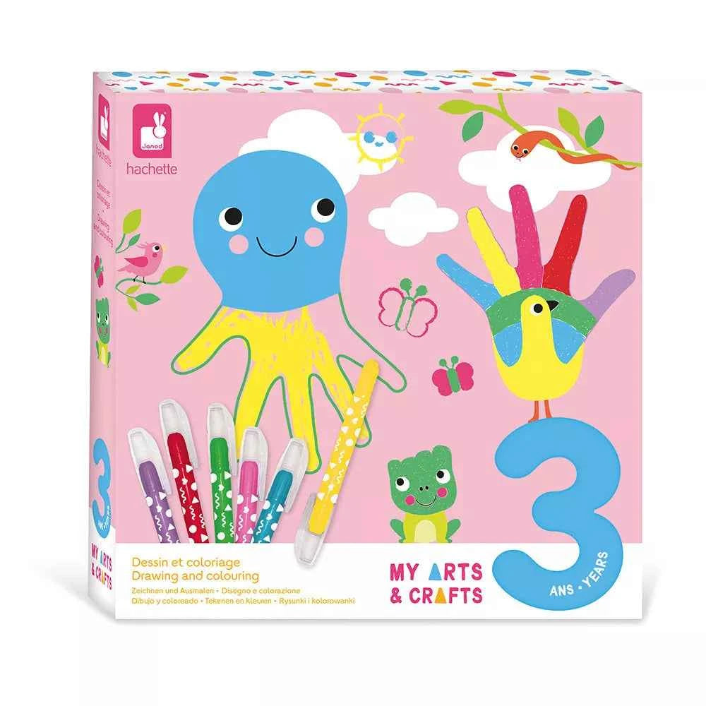 Janod Creative Drawing and Coloring 3+