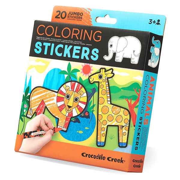 Crocodile Creek Animal Coloring Stickers