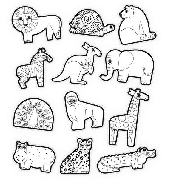 Crocodile Creek Animal Coloring Stickers