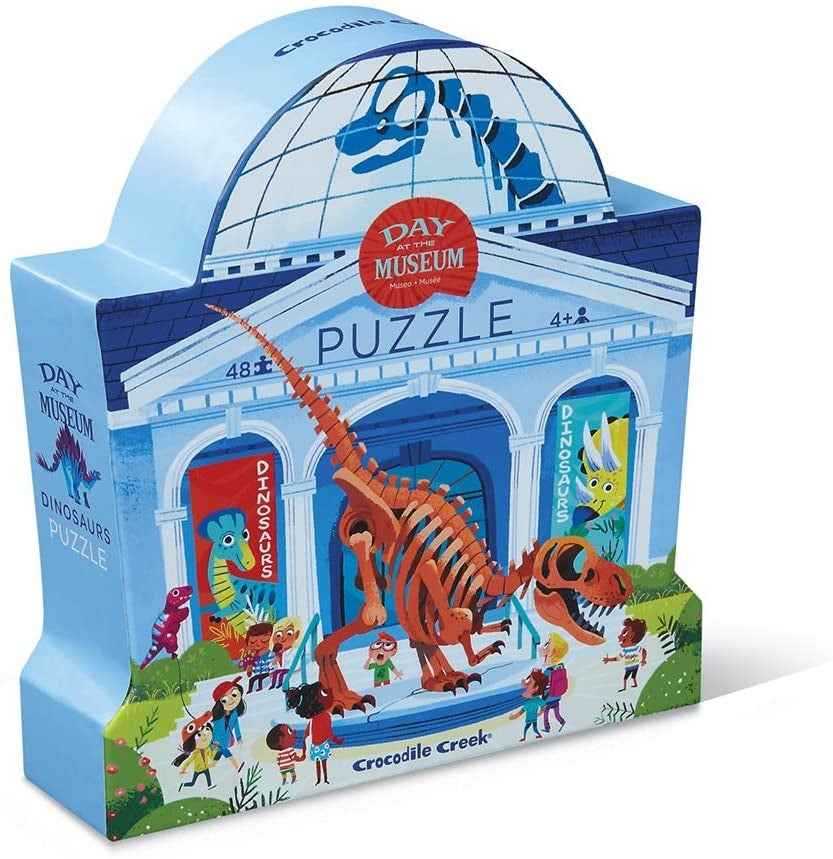 Crocodile Creek Day in the Dinosaur Museum 48-piece puzzle