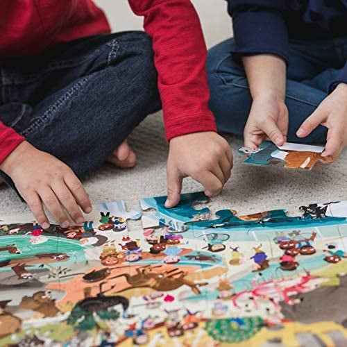 Crocodile Creek 48-piece Day at the Dinosaur Museum Puzzle