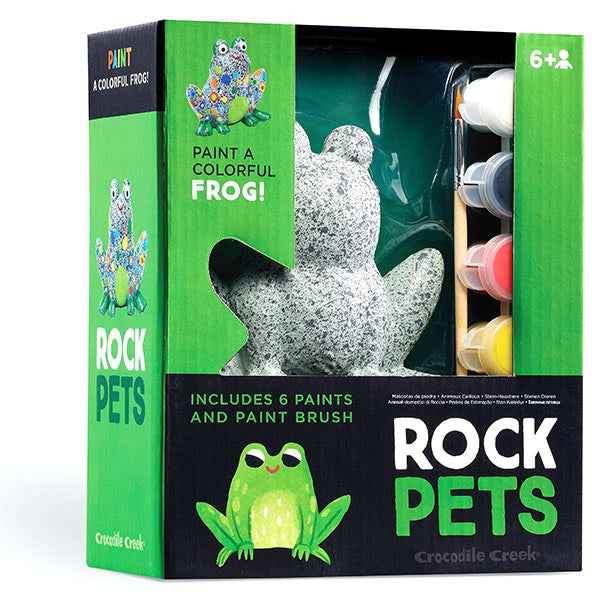 Crocodile Creek Rock Pets Frog Stone Painting