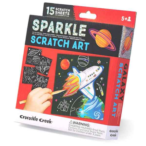 Crocodile Creek Sparkle Scratch Cards Space Explorer