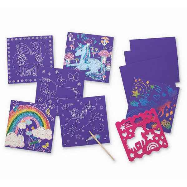 Crocodile Creek Sparkle kraskaarten Unicorn