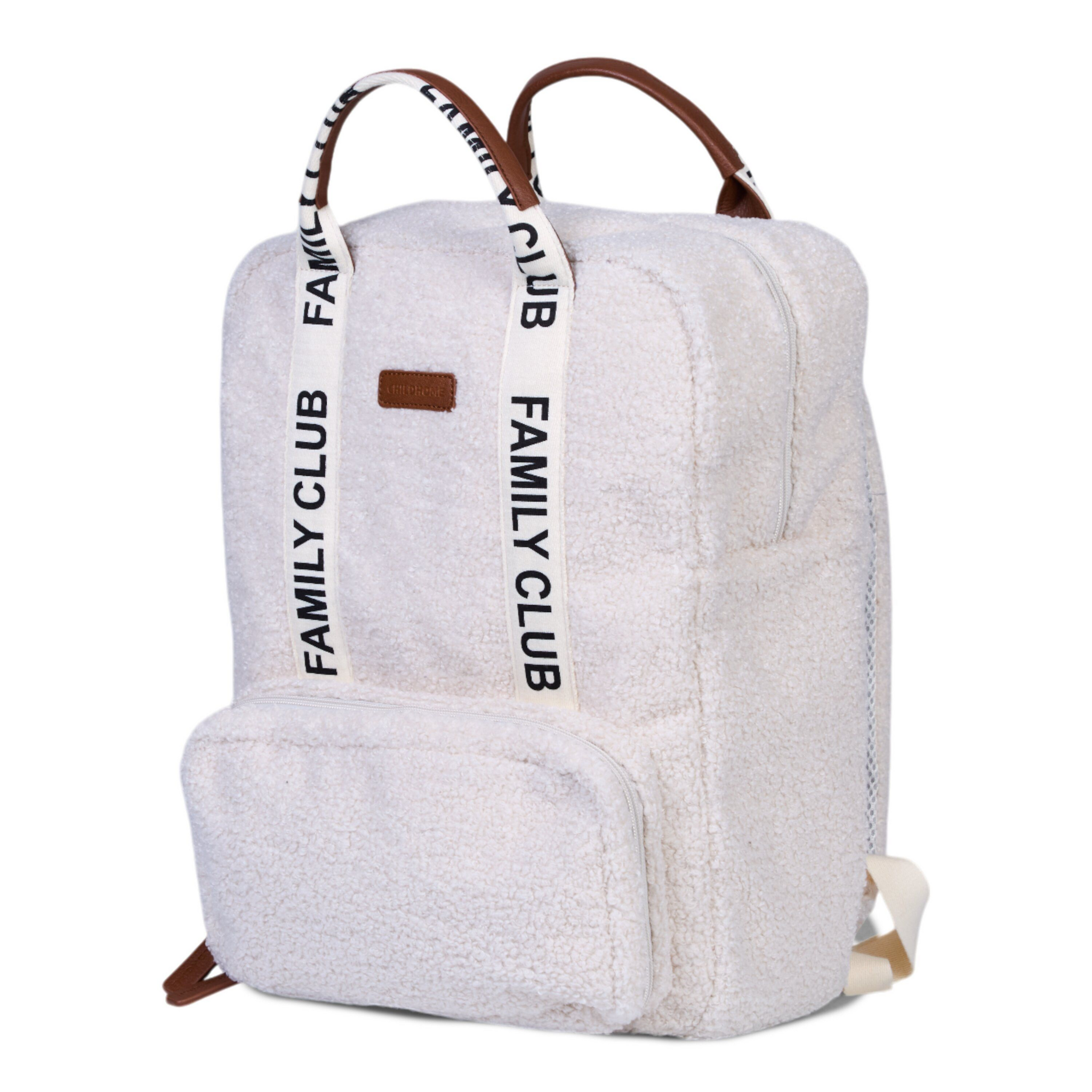 Childhome | Verzorgingstas Family Club Rugzak Signature Teddy Ecru