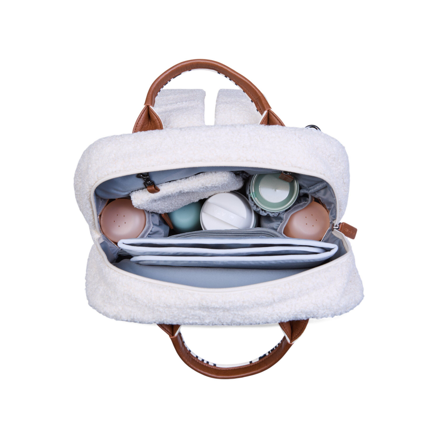 Childhome | Verzorgingstas Family Club Rugzak Signature Teddy Ecru