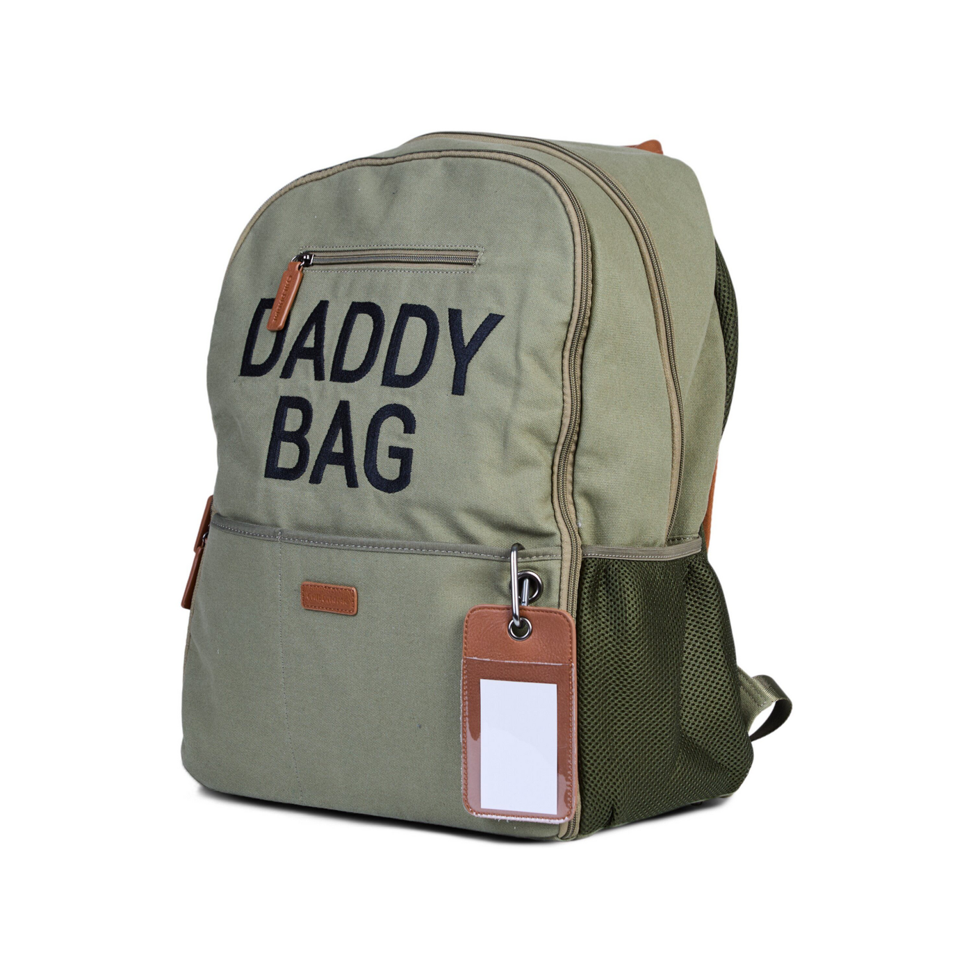 Childhome | Verzorgingstas Backpack Daddy Bag Canvas Kaki +luiermat