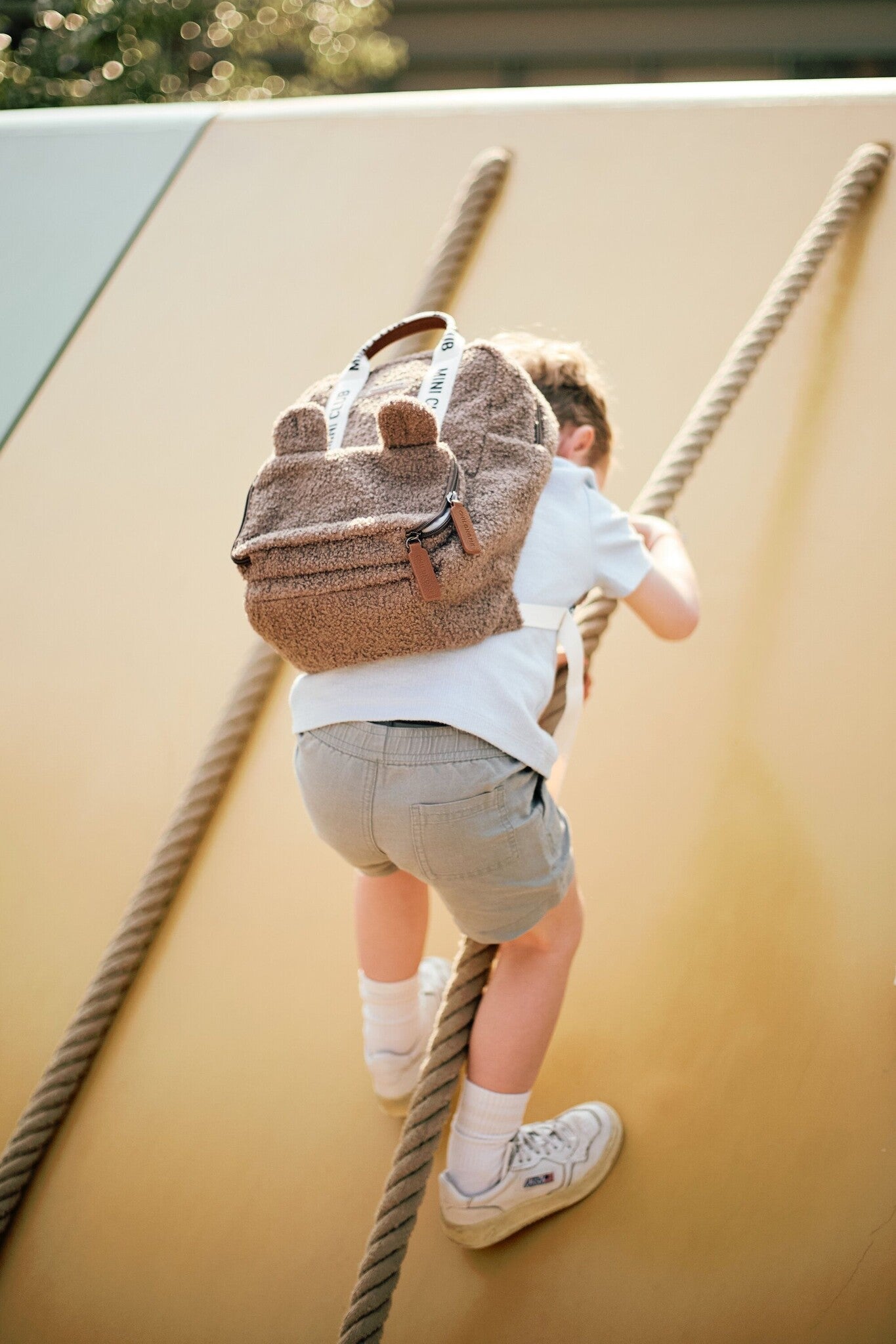 Childhome | Rugzak Mini Club Signature Teddy Zacht Bruin