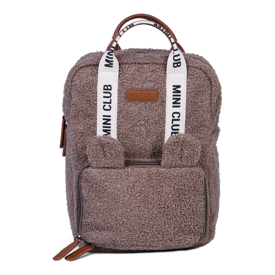 Childhome | Rugzak Mini Club Signature Teddy Zacht Bruin