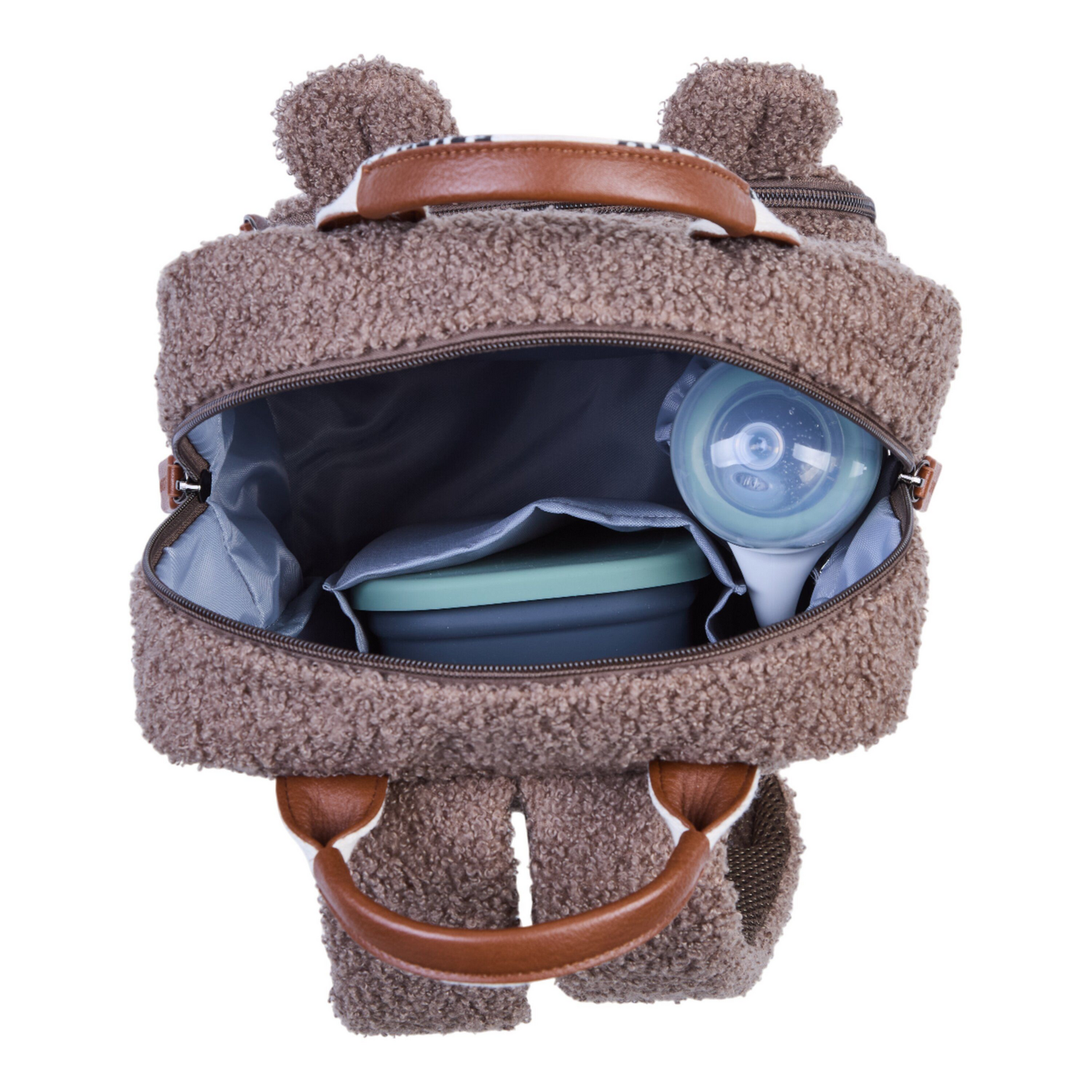 Childhome | Rugzak Mini Club Signature Teddy Zacht Bruin