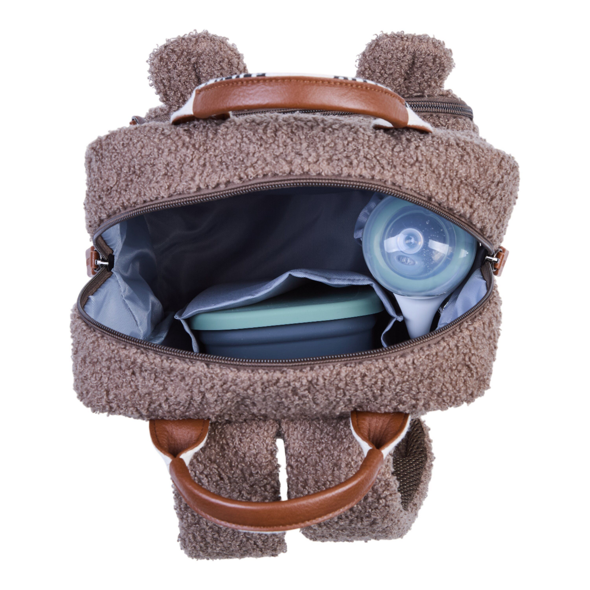 Childhome | Rugzak Mini Club Signature Teddy Zacht Bruin